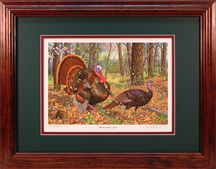 "Beauty And The Feast" - Wild Turkeys by wildlife artist Randy McGovern