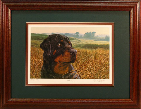 "Field Day" - Rottweiler print by wildlife artist Randy McGovern