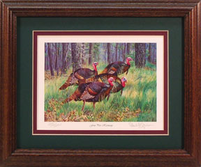 "Four Part Harmony" - Wild Turkeys by wildlife artist Randy McGovern