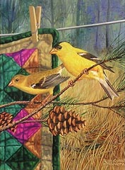 "Golden Memories" - Gold Finches by artist Randy McGovern