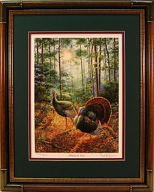 "Hitting the Trail" - Wild Turkey print by wildlife artist Randy McGovern