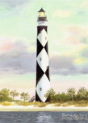 Cape Lookout Lighthouse print by artist Randy McGovern