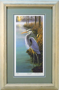 "Morning Glory" Great Blue Heron by artist Randy McGovern