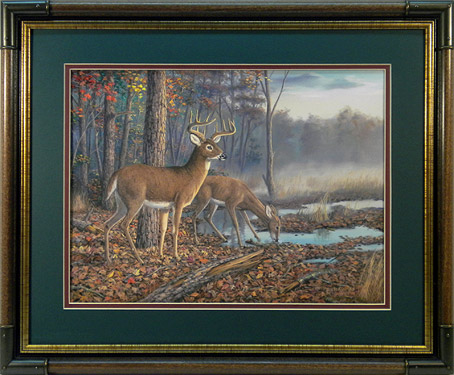 "Speed Bump" - Whitetail Deer print by wildlife artist Randy McGovern