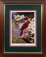 "Redbird Express" - Cardinal by wildlife artist Randy McGovern