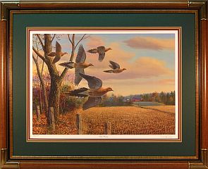 "Safe Passing" - Mourning Doves by wildlife artist Randy McGovern