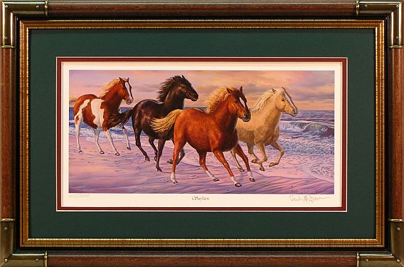 "Surfsters" - Wild Horses print by wildlife artist Randy McGovern