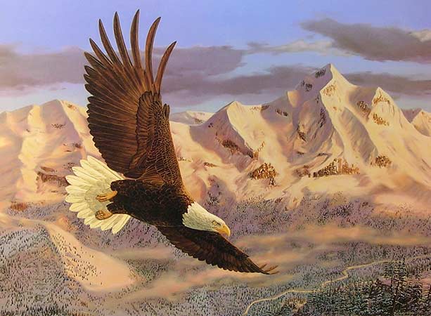 "The Height of Freedom" - Bald Eagle by artist Randy McGovern